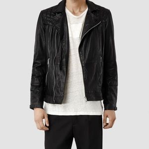 Allsaints Kushiro Leather Jacket Small